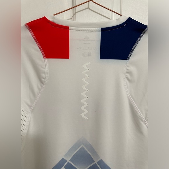 {adidas} ADIZERO PROMO T-SHIRT - Sz L kids 16-18 š«š·ā½ļø - Picture 8 of 10